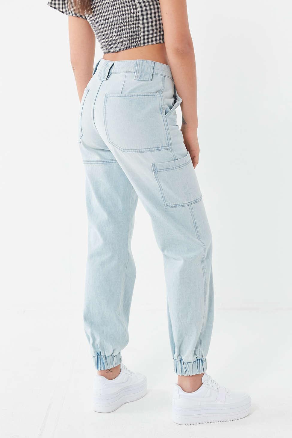jean cargo joggers