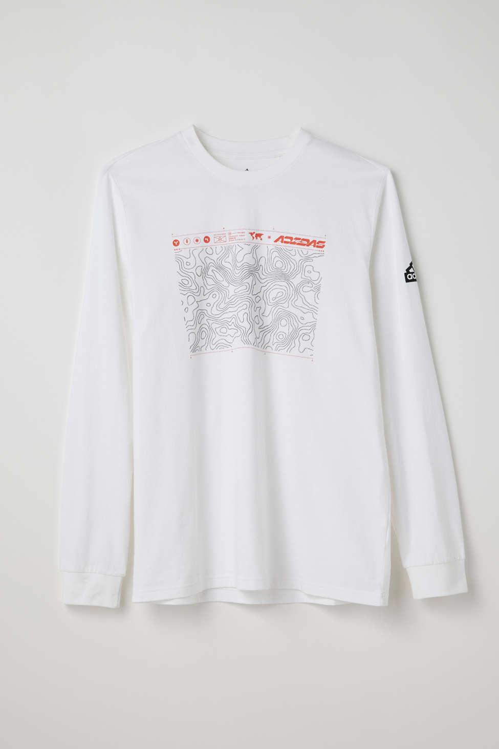 adidas City Escape Long Sleeve Tee In White,at Urban Outfitters for Men |  Lyst