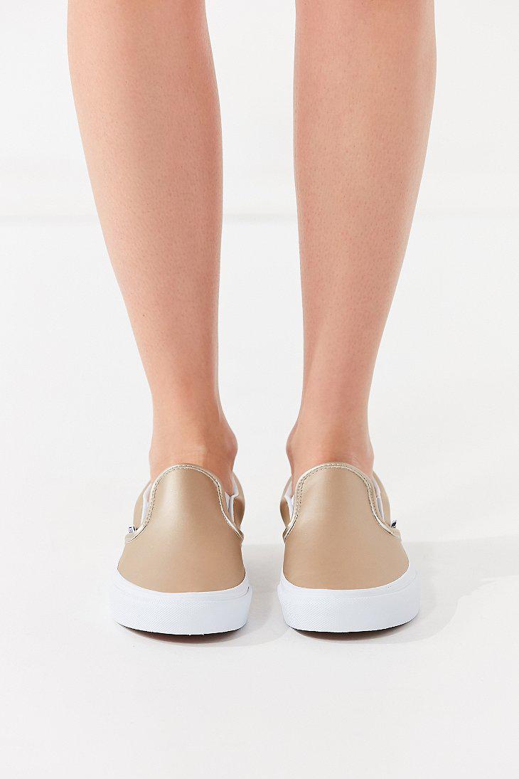 vans muted metallic slip on