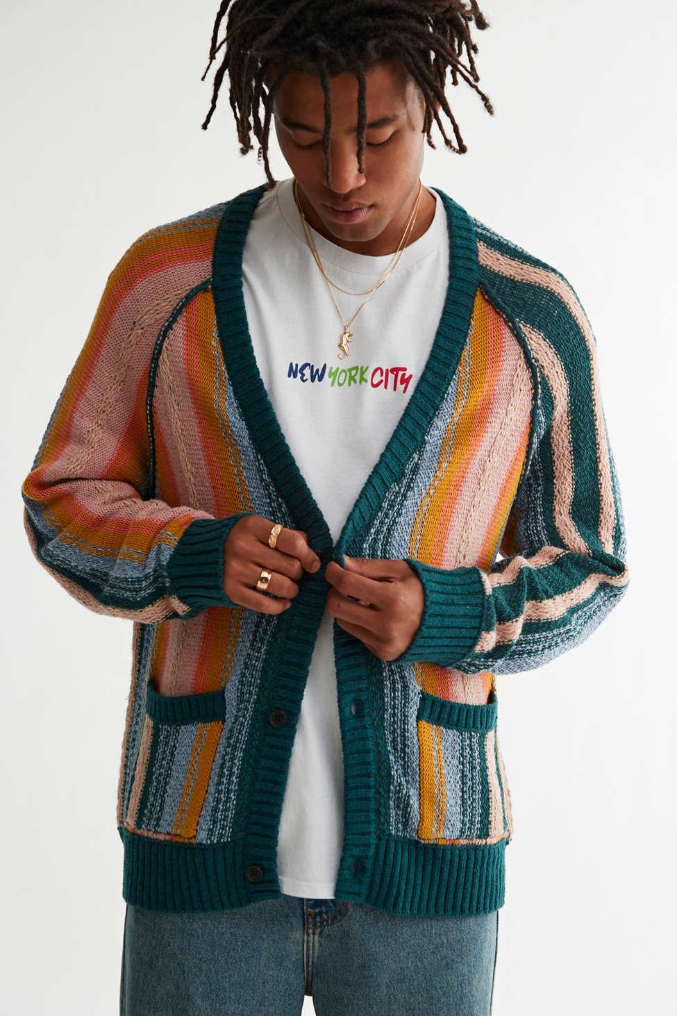 BDG Marius Southwest Stripe Cardigan for Men | Lyst