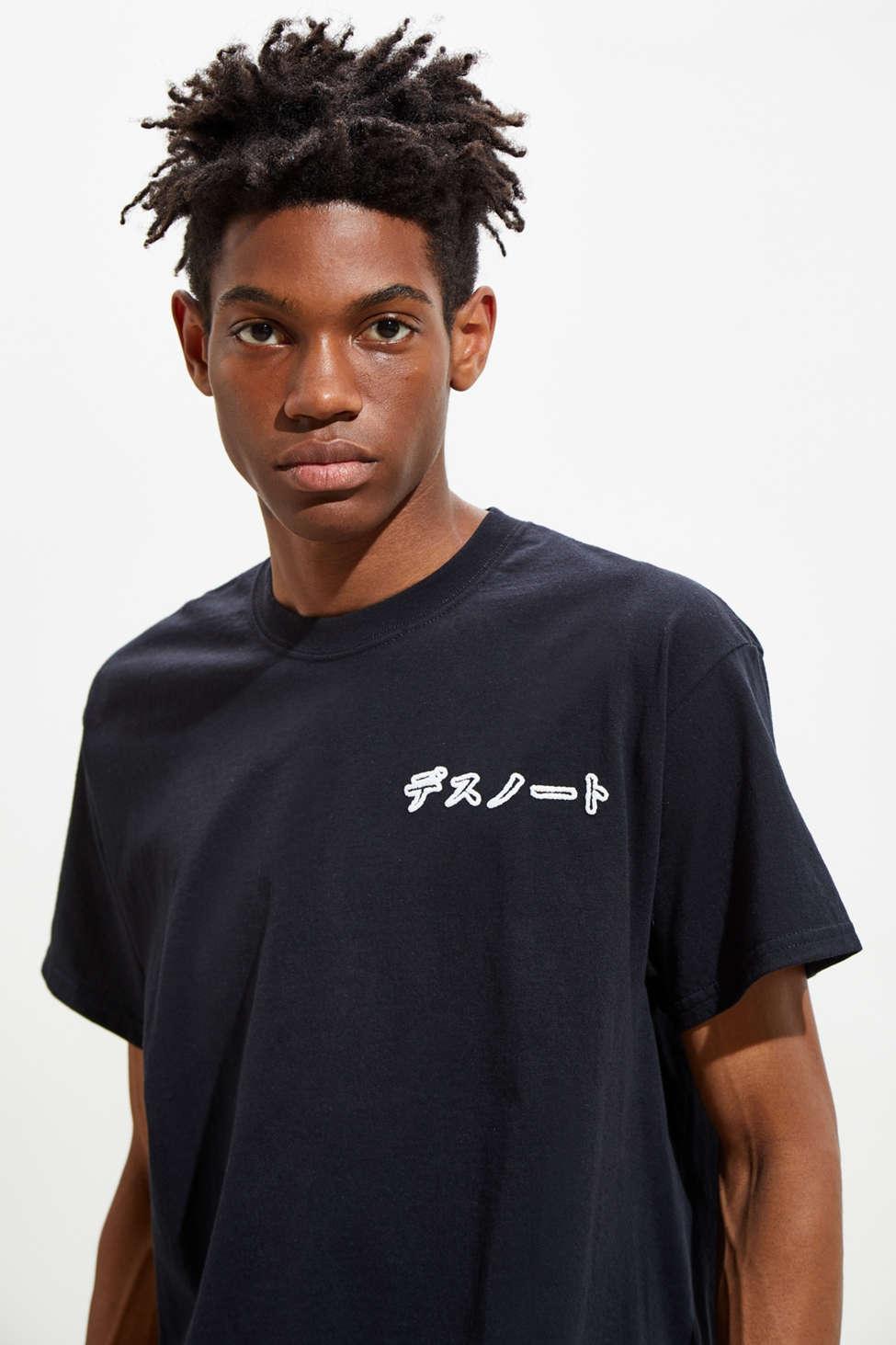Urban Outfitters Cotton Death Note Spell Out Tee in Blue for Men | Lyst