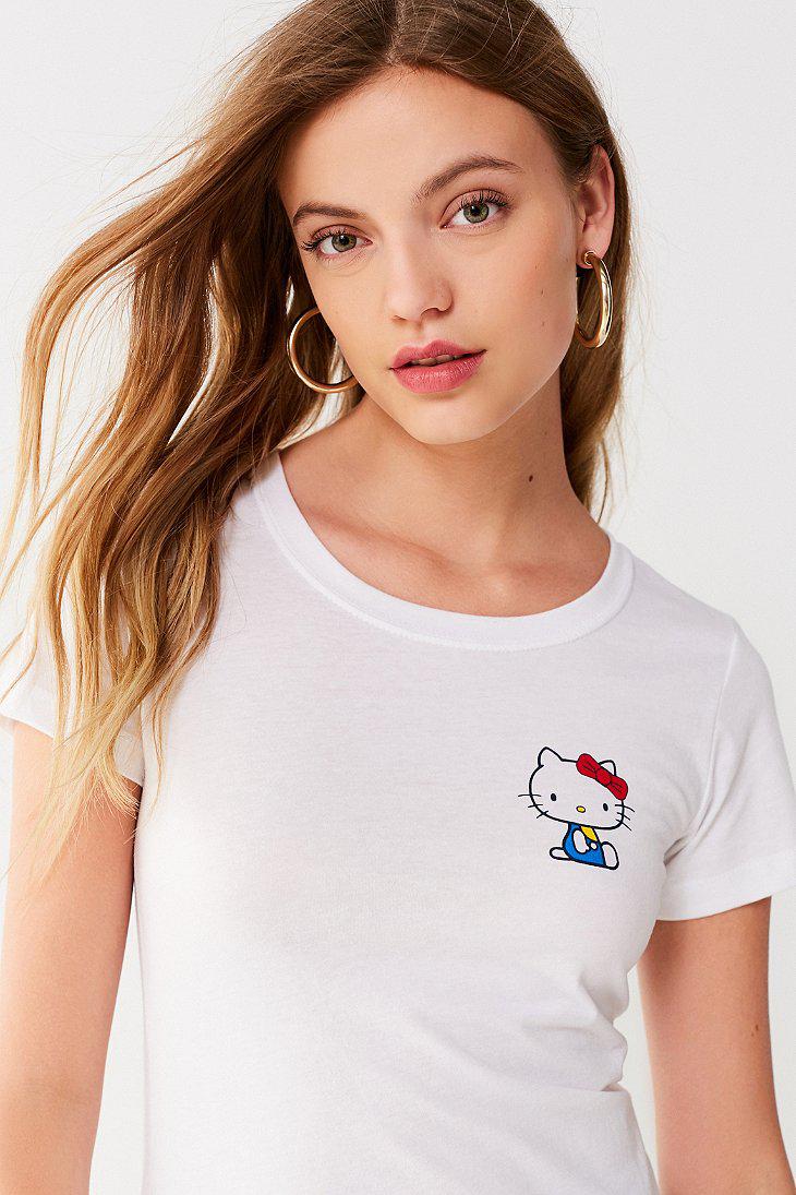 Poëzie bescherming Hick Fila Fila X Sanrio For Uo Hello Kitty Tee in White | Lyst