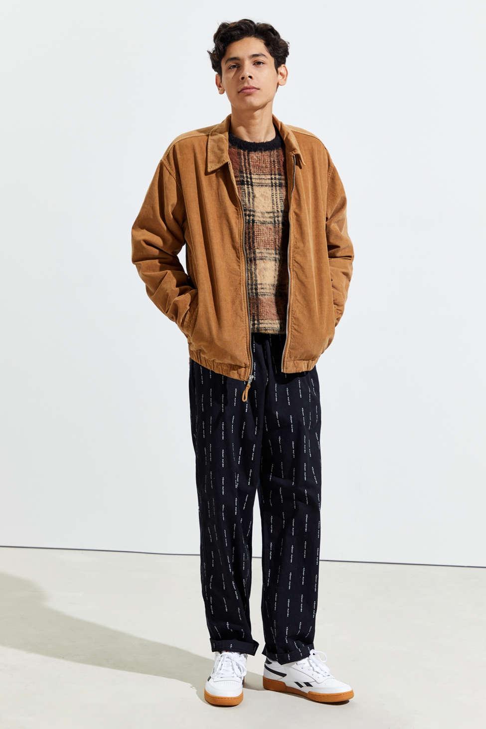 Urban Outfitters Uo Corduroy Harrington Jacket in Brown for Men | Lyst