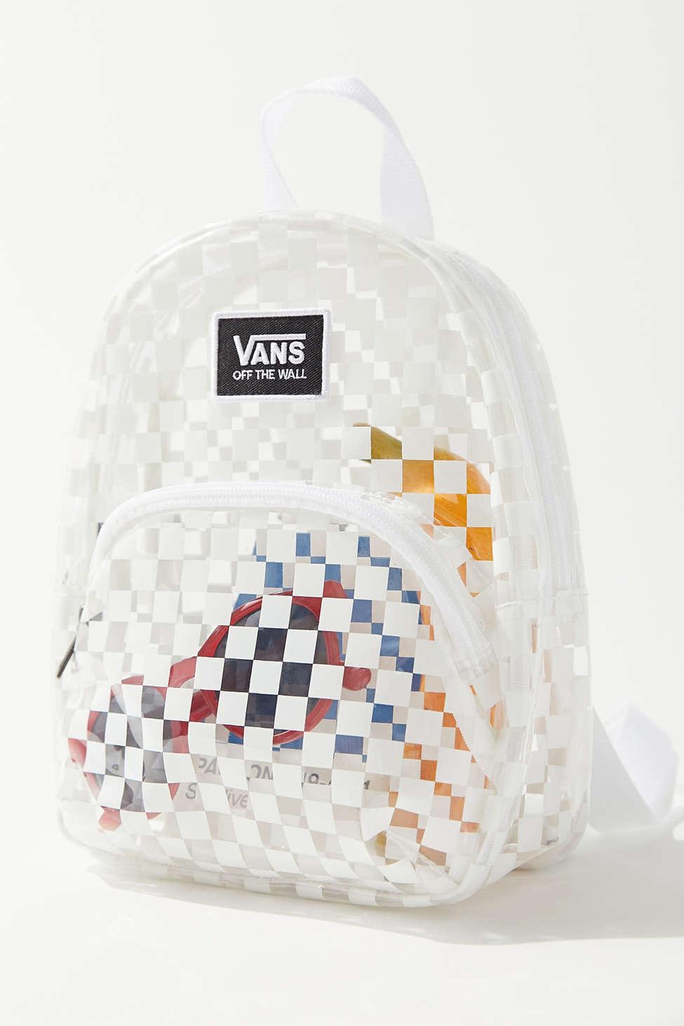 Vans Checkerboard Clear Mini Backpack | Lyst
