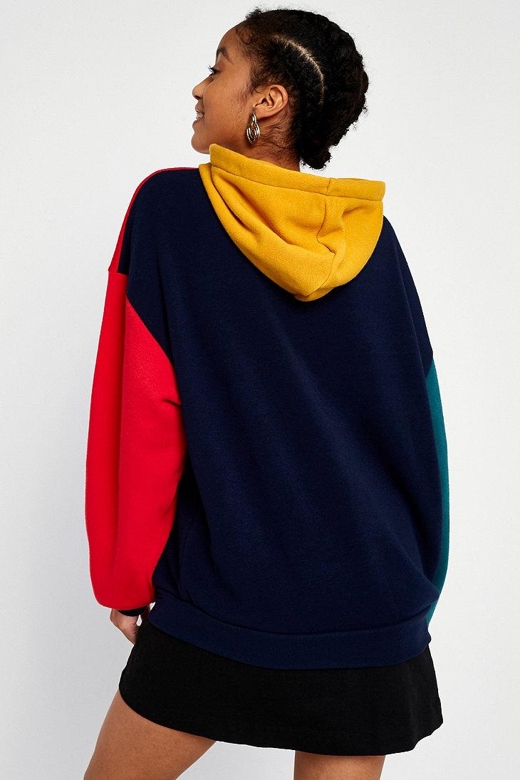 colour block hoodie urban outfitters