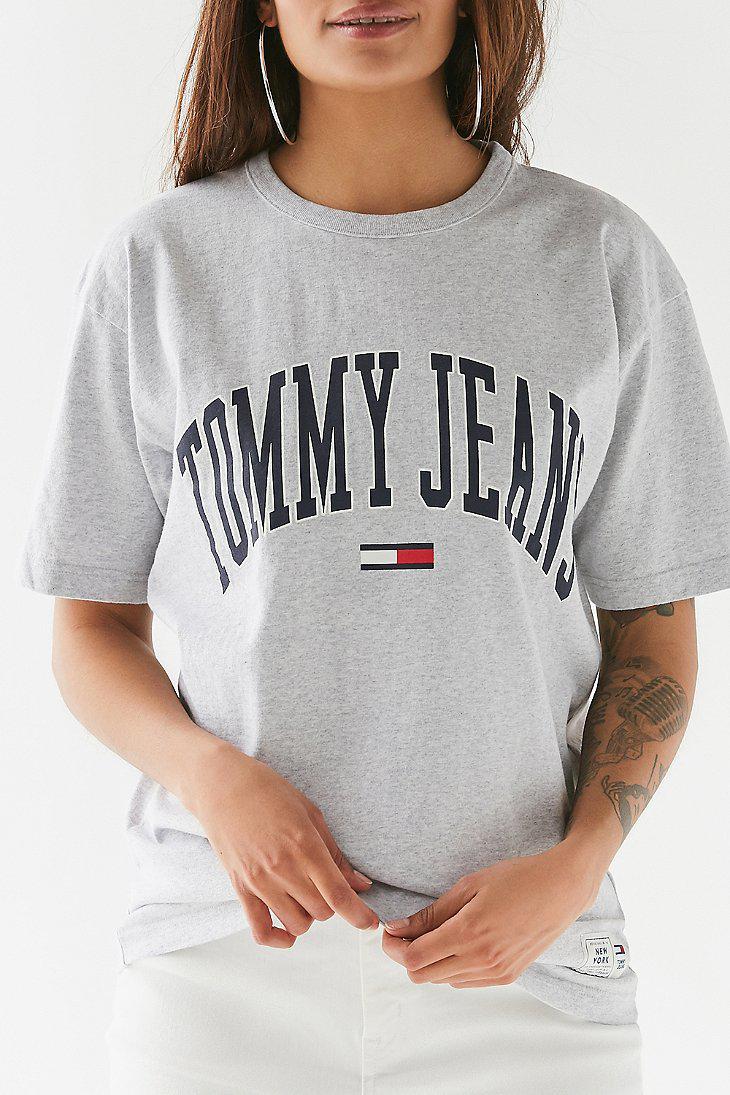 Buy > tommy hilfiger collegiate t shirt > in stock