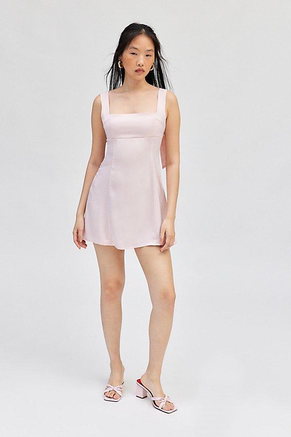 Urban Outfitters Pink Silk Dress Urban Outfitters Pink/Peach Voile Vintage  Inspired MIDI Dress with Ruf  The Thrifty Hippy