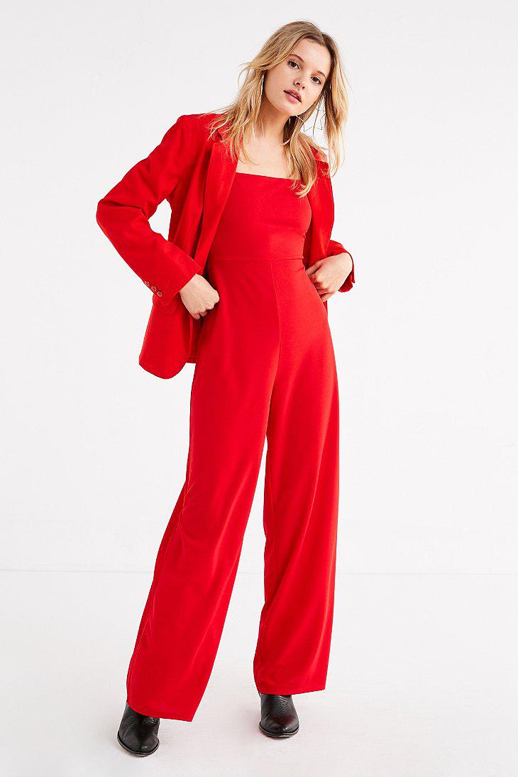 urban outfitters red jumpsuit