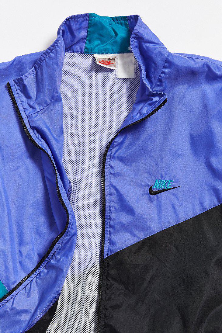 Nike White Vintage Full Zip Windbreaker Jacket Men Size Small