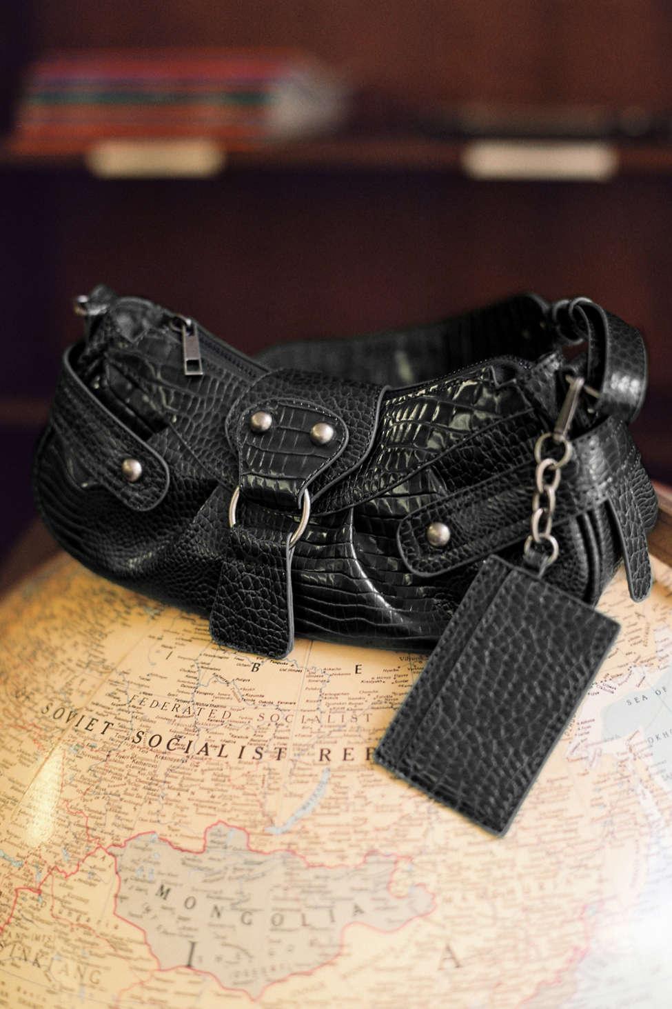 Urban Outfitters Biker Shoulder Bag in Black Lyst