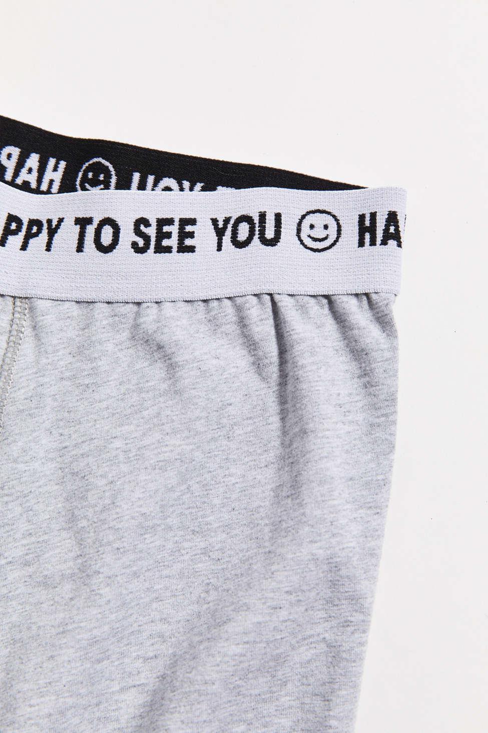 Urban Outfitters Happy To See You Boxer Brief in Gray for Men | Lyst