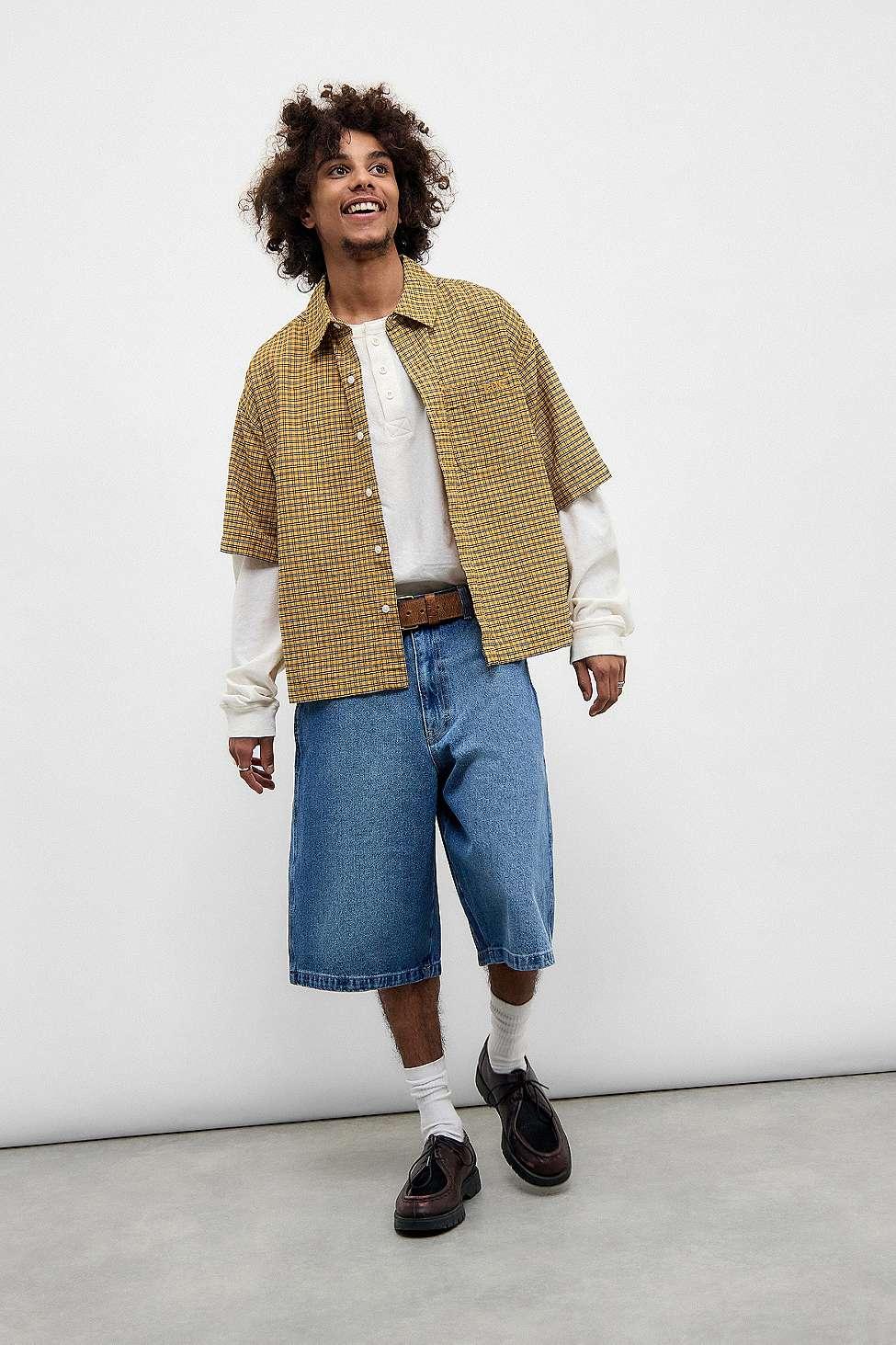 Outfit Blue Dickie Shorts Dickies Mid Blue Big Daddy Denim Shorts