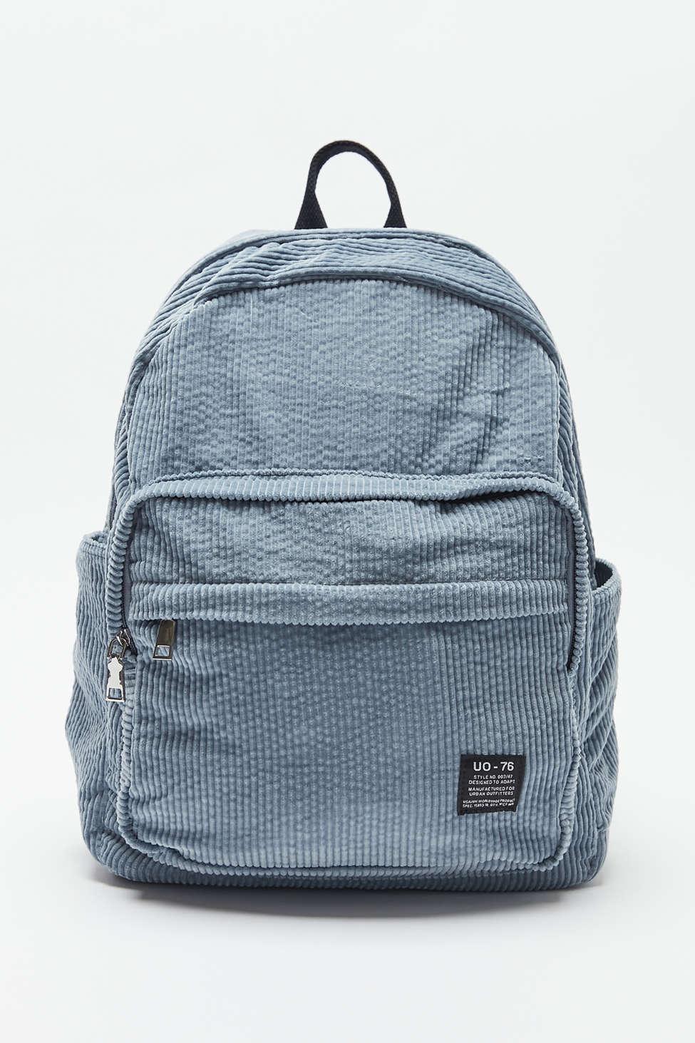 Urban Outfitters Uo Wide Corduroy Backpack in Light Blue (Blue) - Lyst