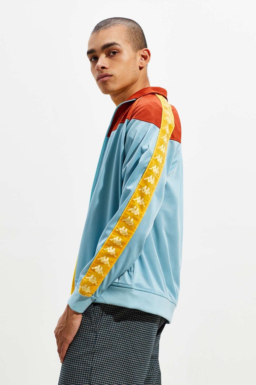 Kappa Uo Exclusive Banda Anniston Velvet Tape Track Jacket in Blue for Men  | Lyst