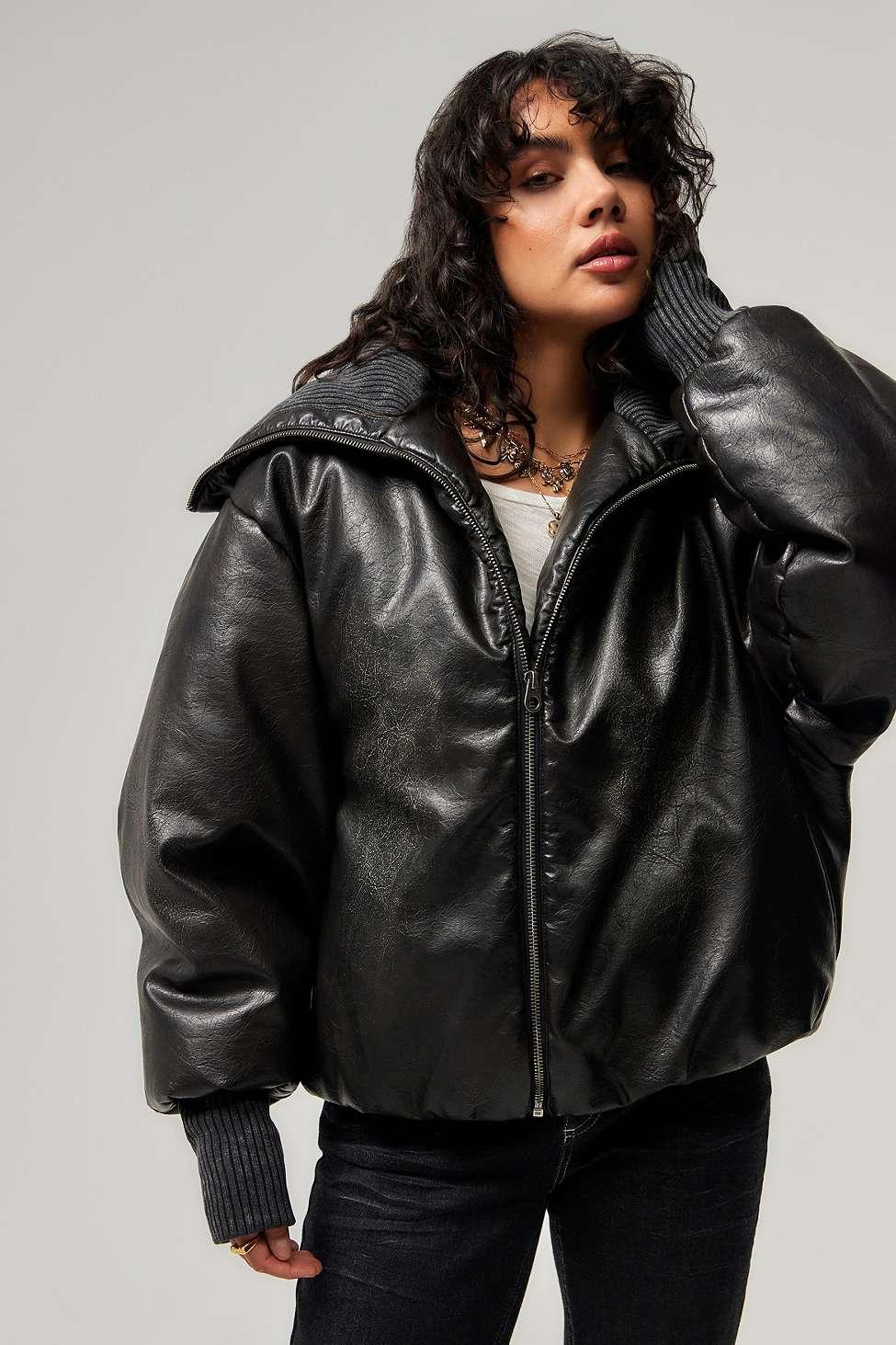 [国内送関込] JADED LONDON Alloy Vegan Leather Bomber Jacket jaded-london-Black-Alloy-Faux-