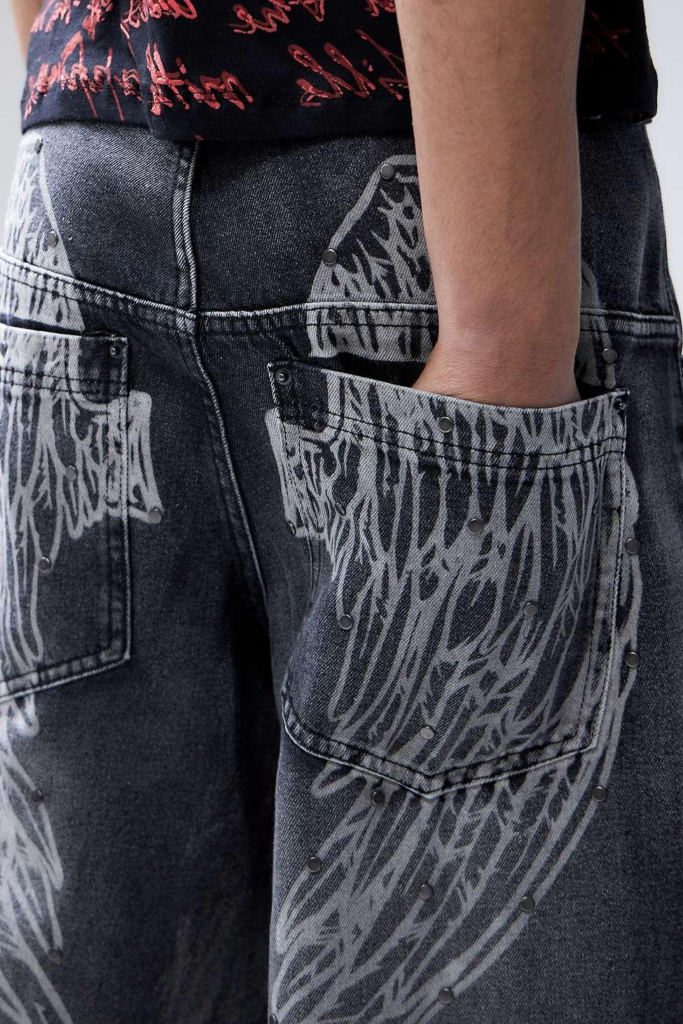 Jaded London Black Ethereal Colossus Jeans for Men | Lyst UK
