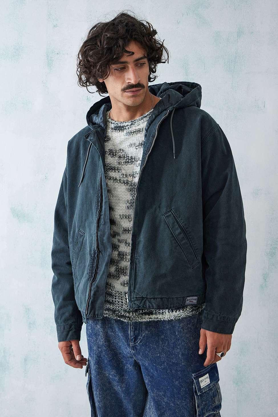 BDG Rex Canvas Skate Hoodie in Blue for Men Lyst UK