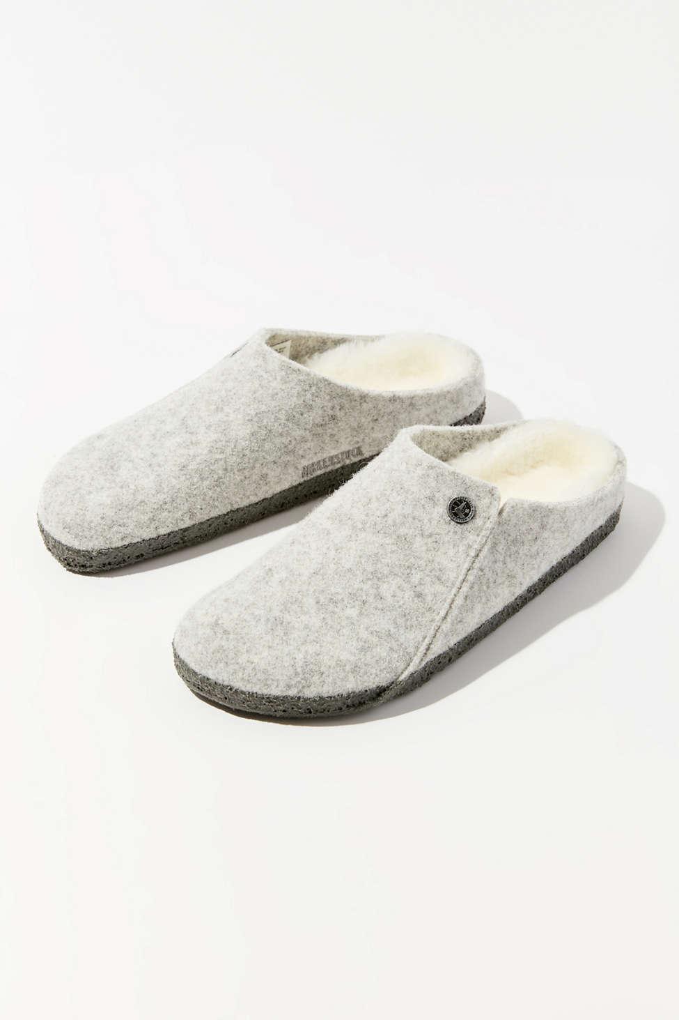 wool felt birkenstock clog