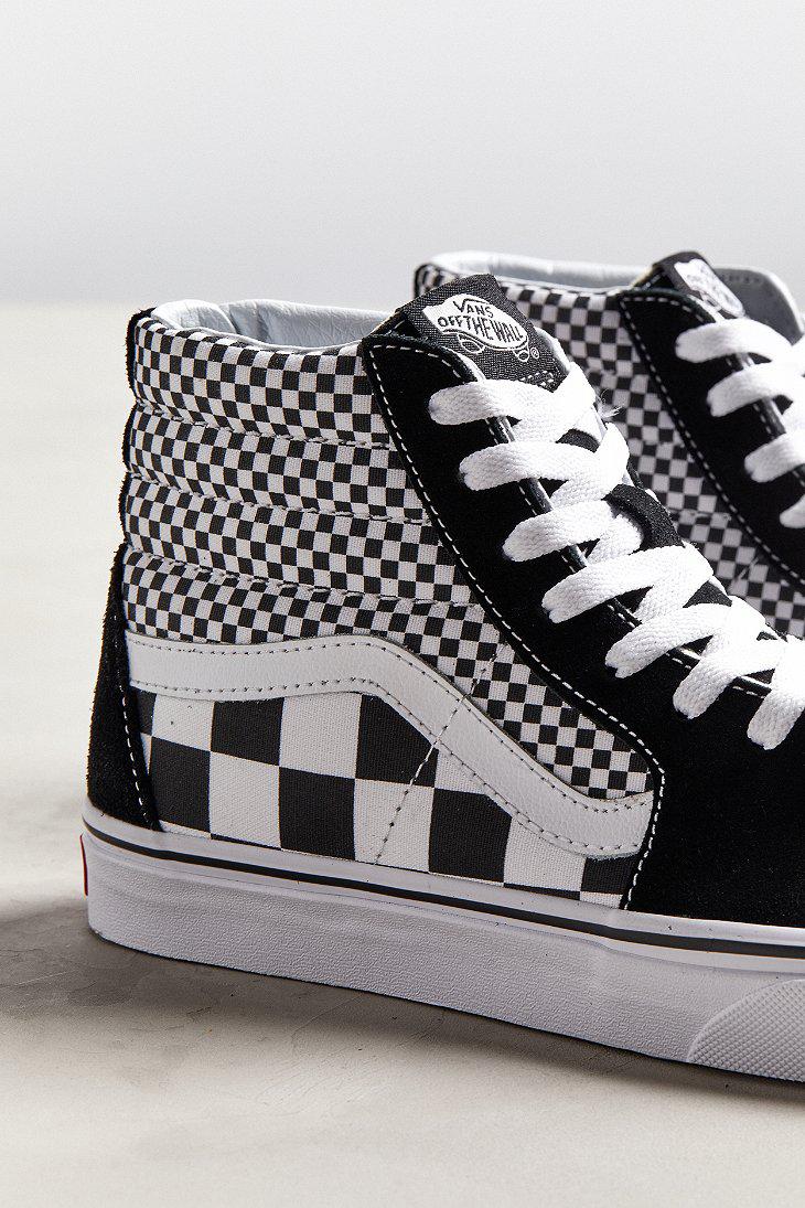 vans sk8 hi mix checkerboard