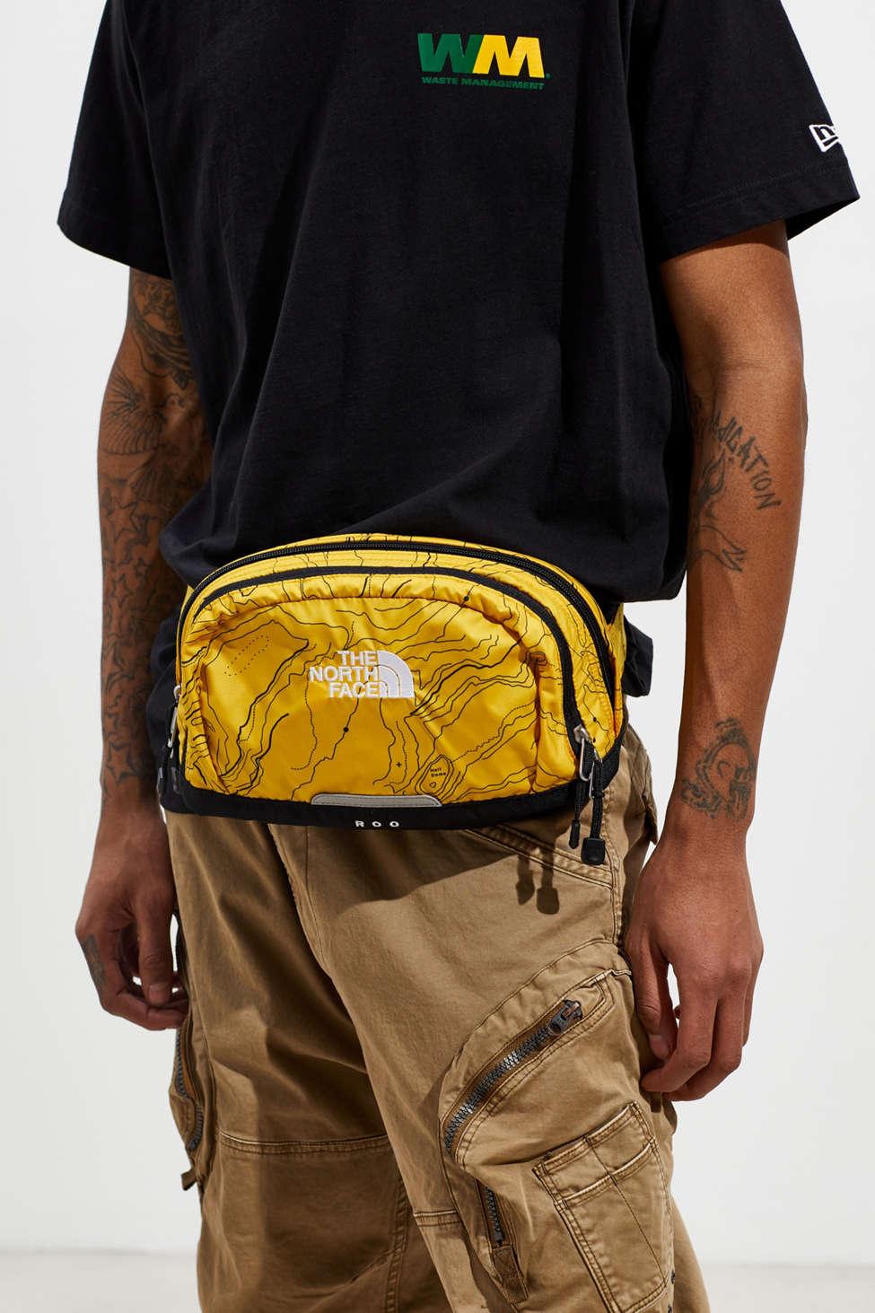 The North Face The North Face Uo Exclusive Topography Roo Sling Bag in  Yellow for Men | Lyst