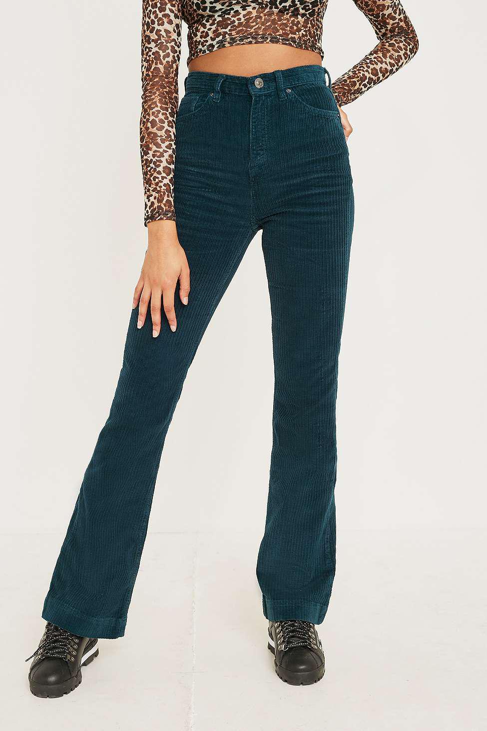 BDG Corduroy Flare Trousers in Green  Lyst UK