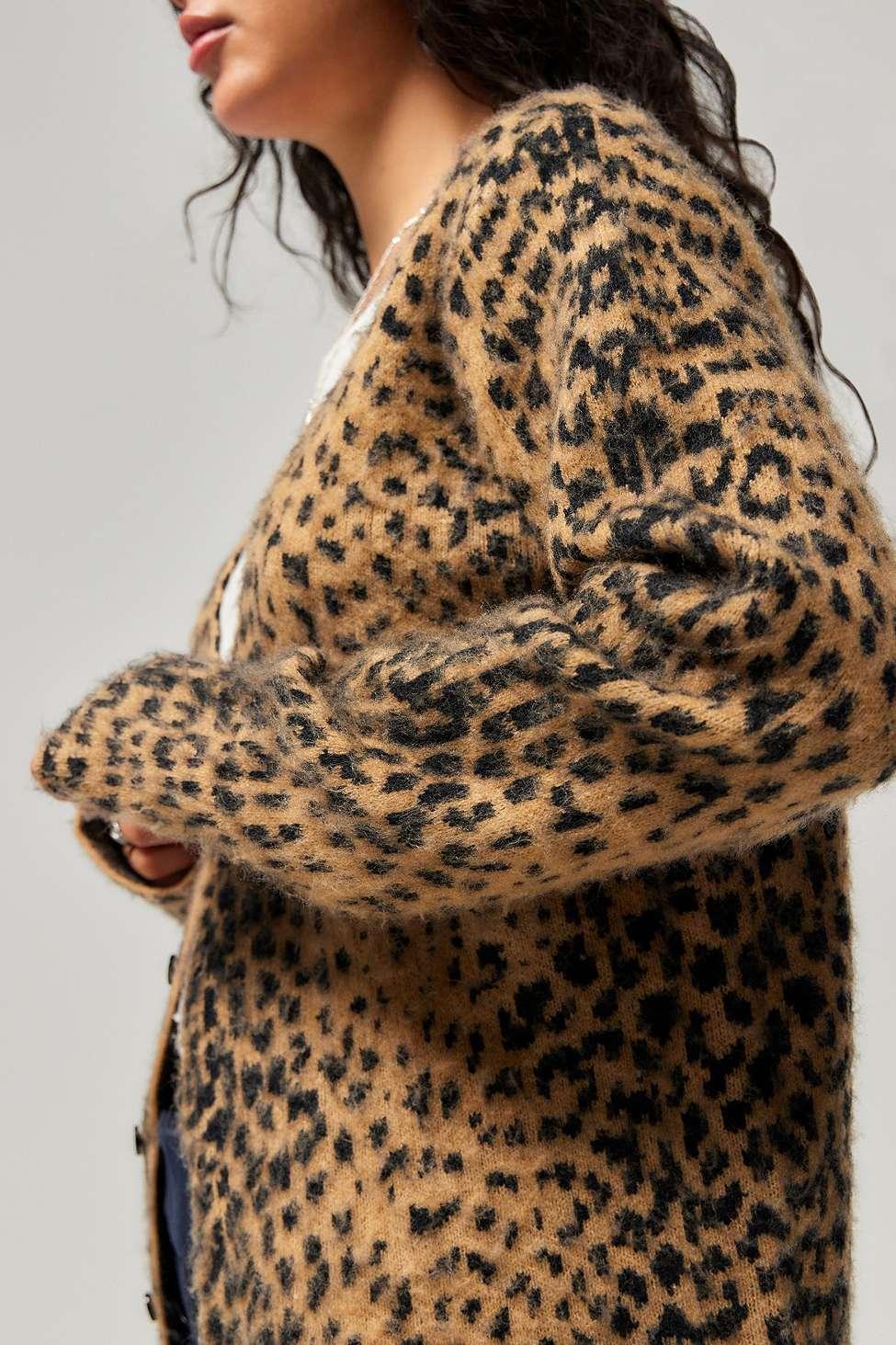 トップス jaded london Leopard Chuck Cardigan Shop Leopard Chuck Cardigan | Jaded London | Clothing