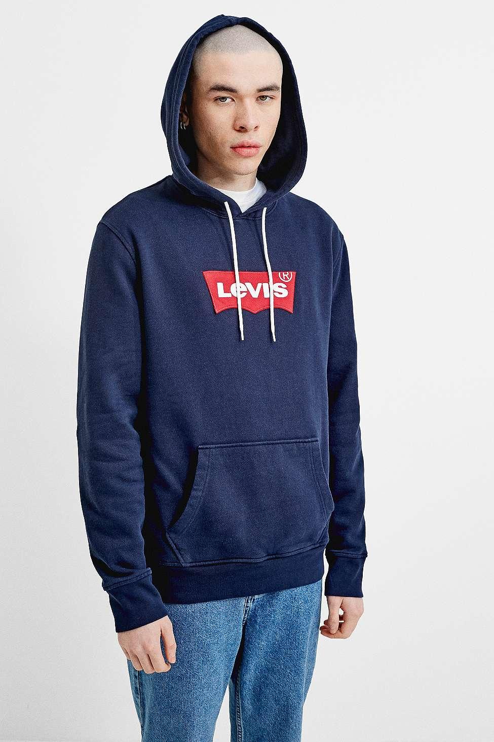 levis navy hoodie