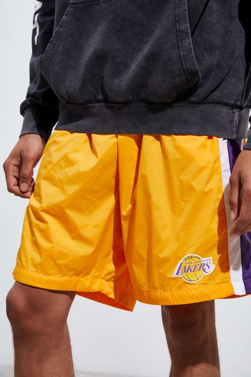mitchell and ness nylon shorts