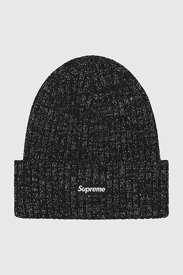 New 25SS Authentic Supreme Overdyed Beanie Black