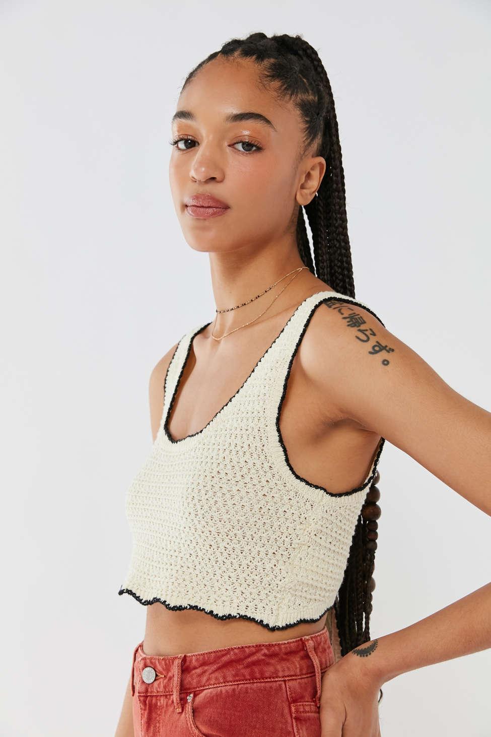 Urban Outfitters Uo Serendipity Crochet Tie-back Tank Top | Lyst Canada
