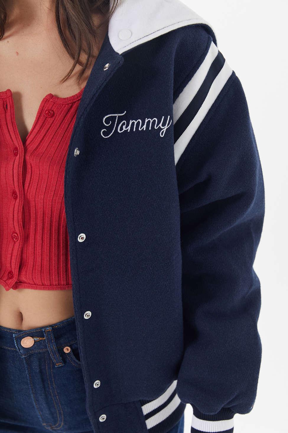 Tommy Hilfiger Varsity Jacket in Blue | Lyst