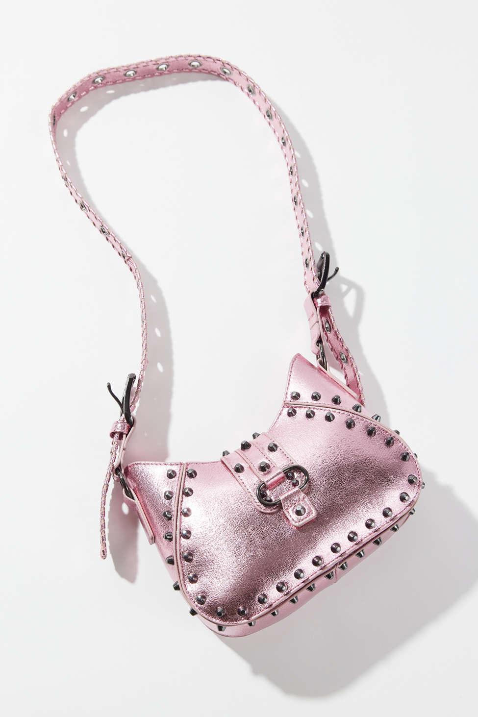 Urban Outfitters Uo Devon Studded Crossbody Bag in Pink | Lyst