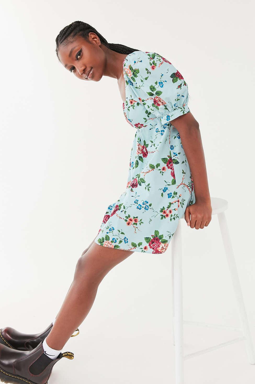 laura ashley uo exclusive penelope toile babydoll dress