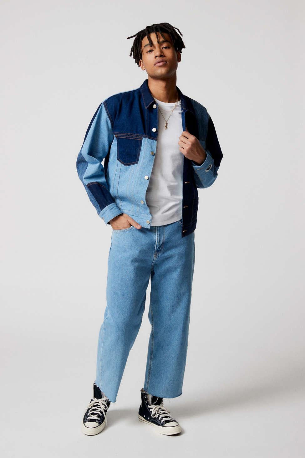 ANCELLM/アンセルムDENIM PATCHWORK BLOUSON DENIM