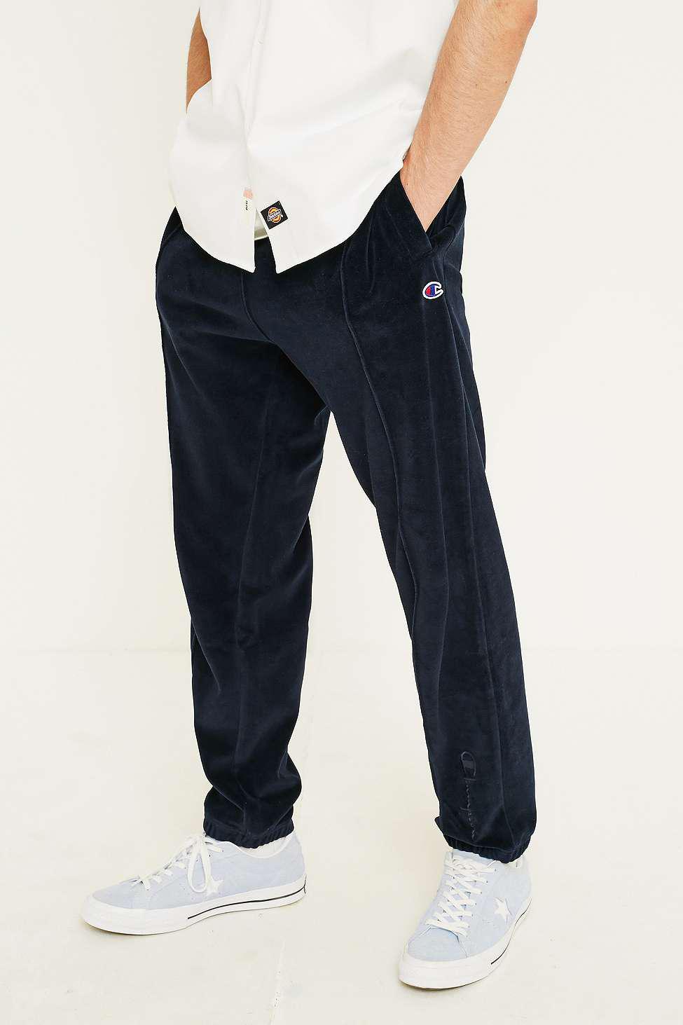 champion velour track pants