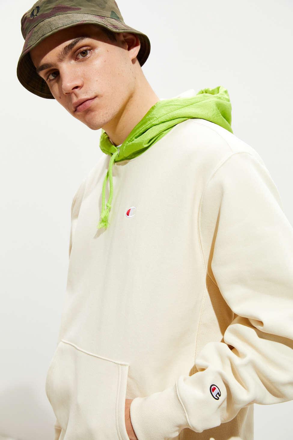 champion uo exclusive colorblock hoodie sweatshirt