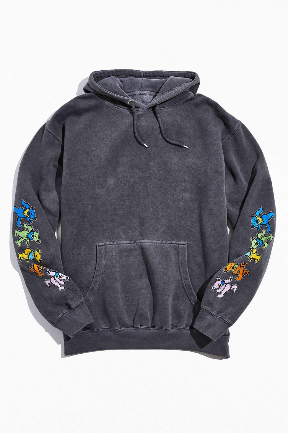 Urban Outfitters Grateful Dead Dancing Bear Hoodie Sweatshirt in Black for  Men | Lyst