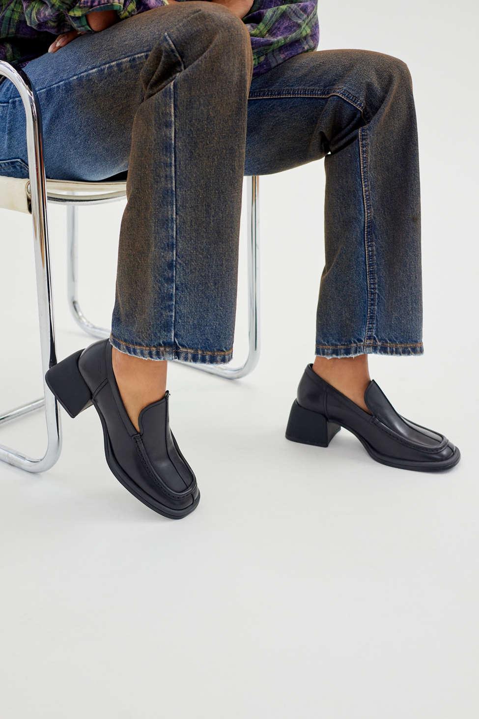 Vagabond Shoemakers Ansie Heeled Loafer in Black | Lyst