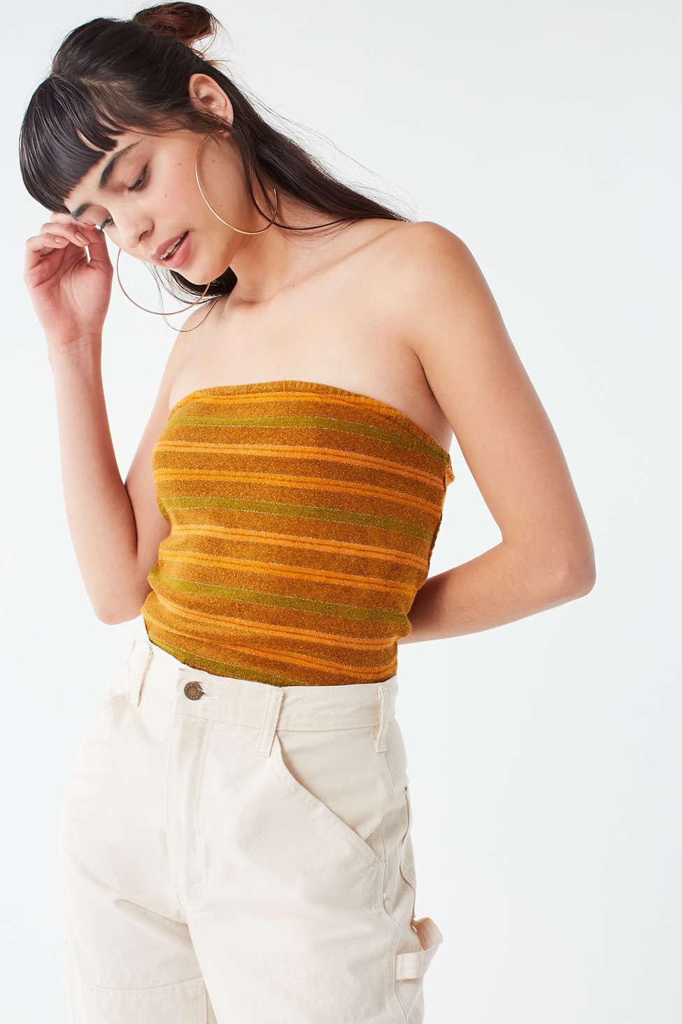 urban outfitters green tube top