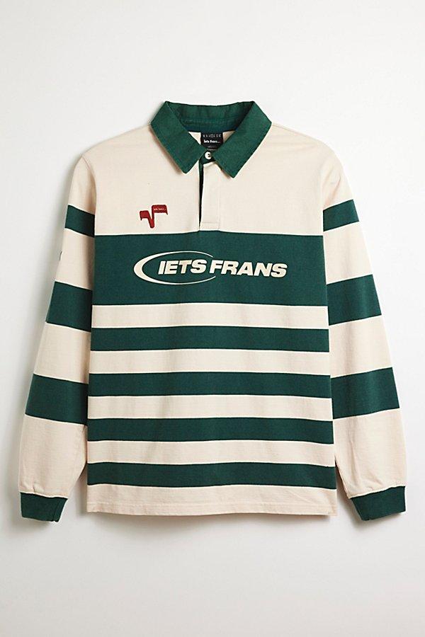 iets Iets Stripe Rugby Shirt Top in Green for Men