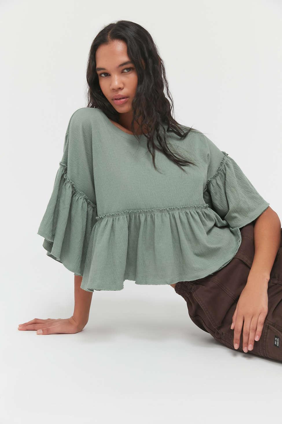 ruffle babydoll top