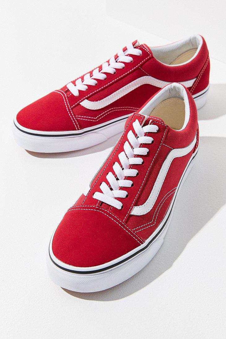 vans old skool crimson