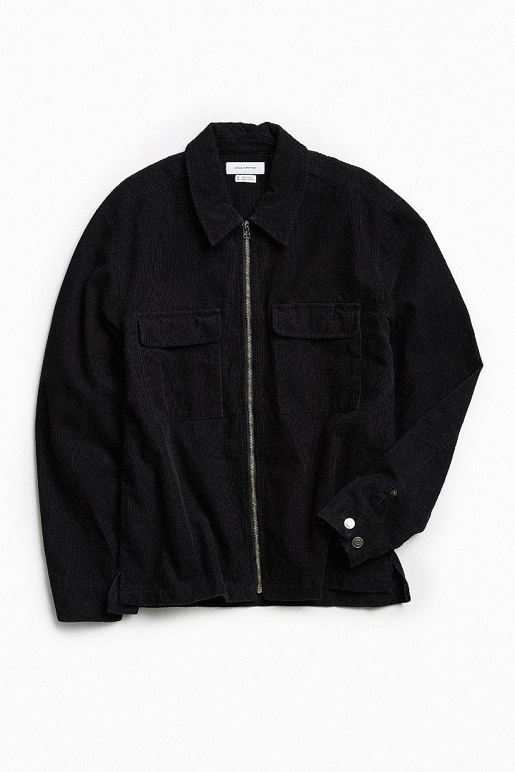 corduroy zip up shirt