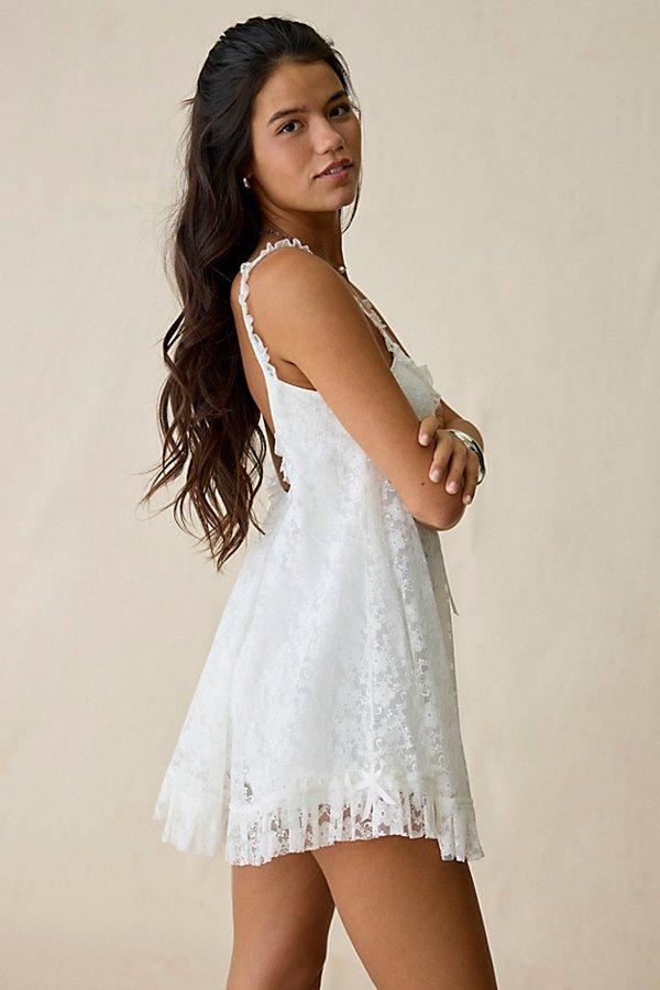 chinese dress ladies Urban Outfitters Blue Gingham Babydoll Dress with Lace Trim Collar and –  The Thrifty Hippy main image 0