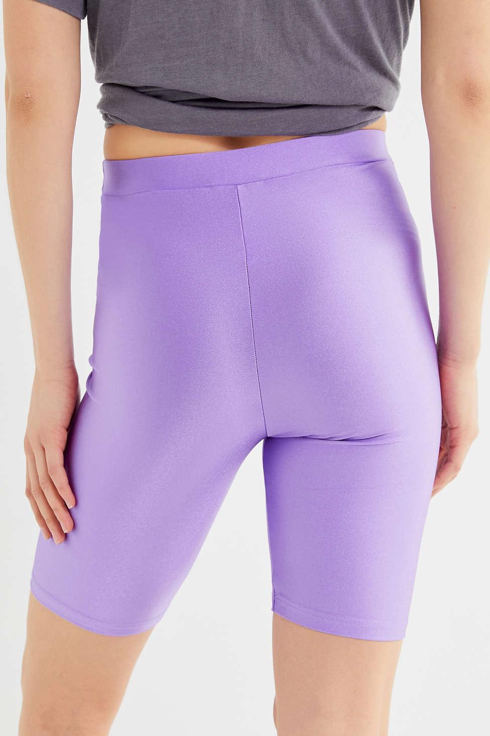 purple bike shorts