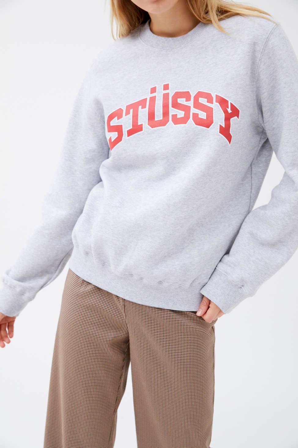 stussy grey sweatshirt