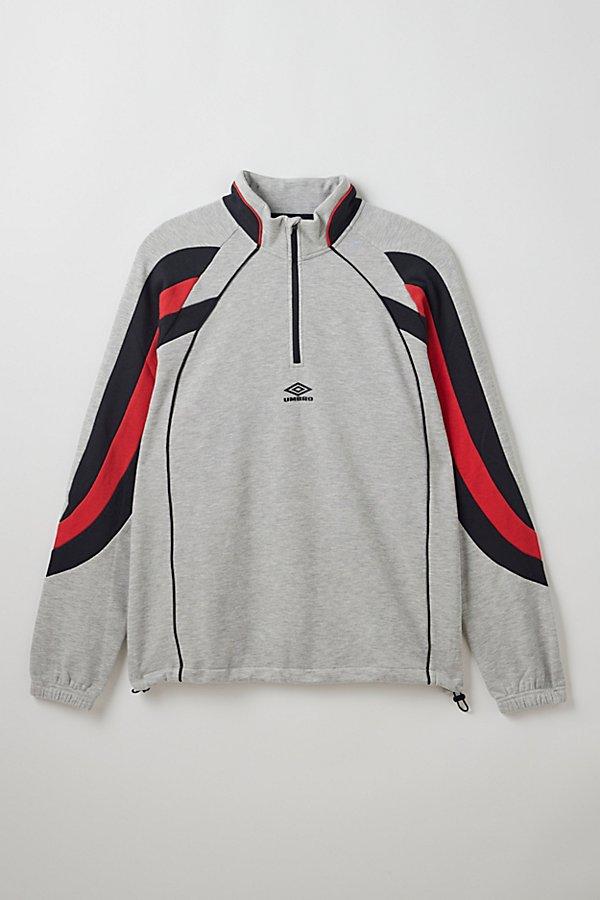 Umbro Striped Quarter Zip Sweatshirt in Gray for Men | Lyst Umbro Striped Quarter Zip Sweatshirt in Gray for Men | Lyst