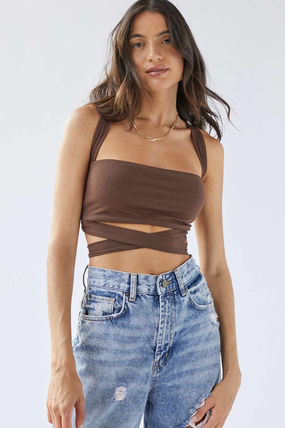 Urban Outfitters Uo Strappy in Brown | Lyst
