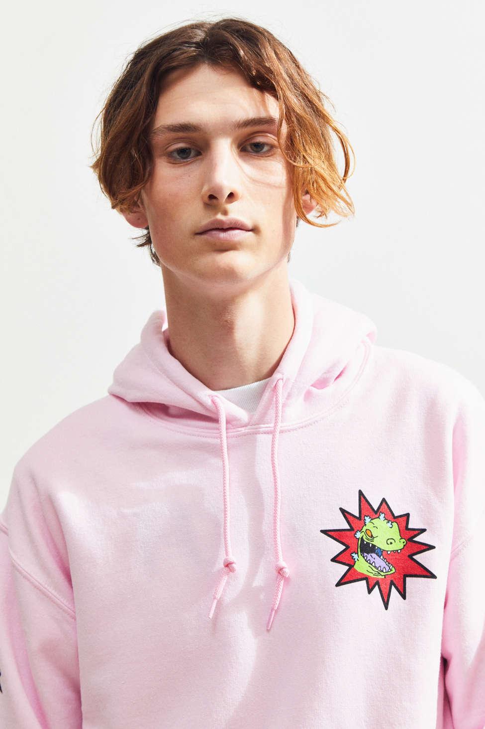 pink reptar hoodie
