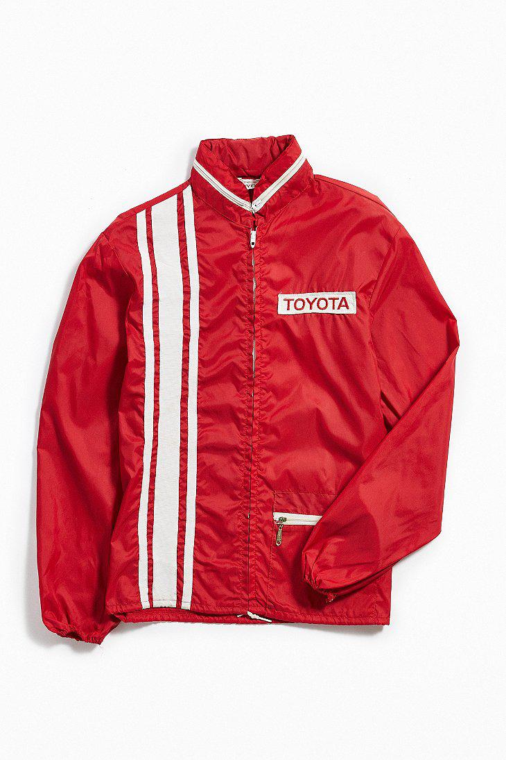 Urban Outfitters Vintage Toyota Red Windbreaker Jacket for Men | Lyst